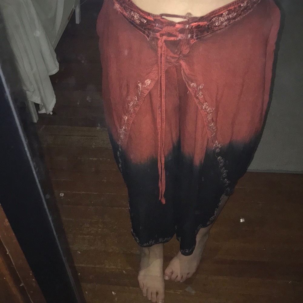 Vintage indian flowy pants